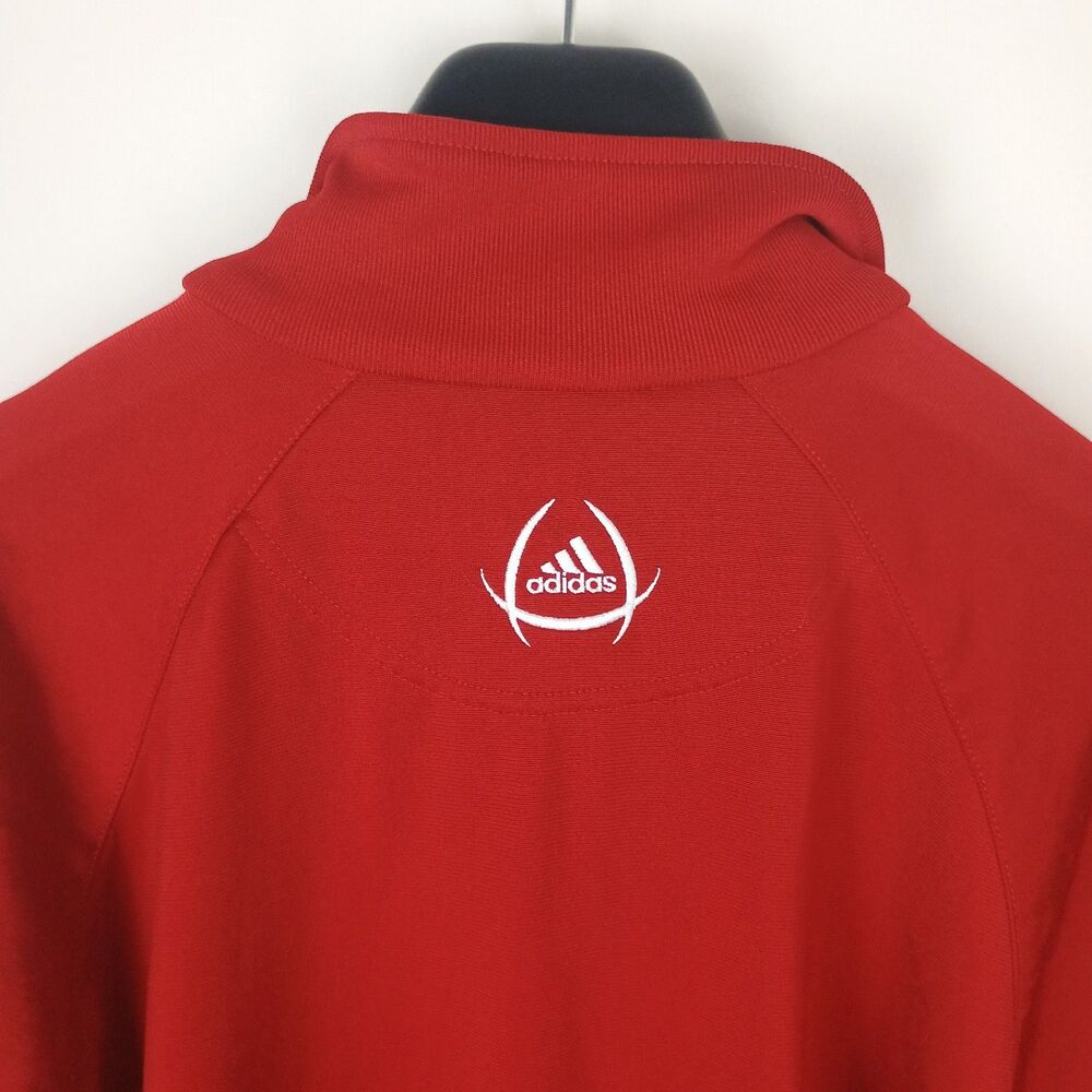Adidas Prodigy SC Track Jacket Mens Medium Red Full Zip Soccer Sporty Athletic - Picture 6 of 12